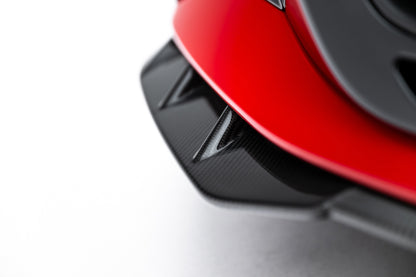 Prepreg carbon fiber front splitter audi rs3 sedan 8y facelift