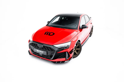 Prepreg carbon fiber front splitter audi rs3 sedan 8y facelift