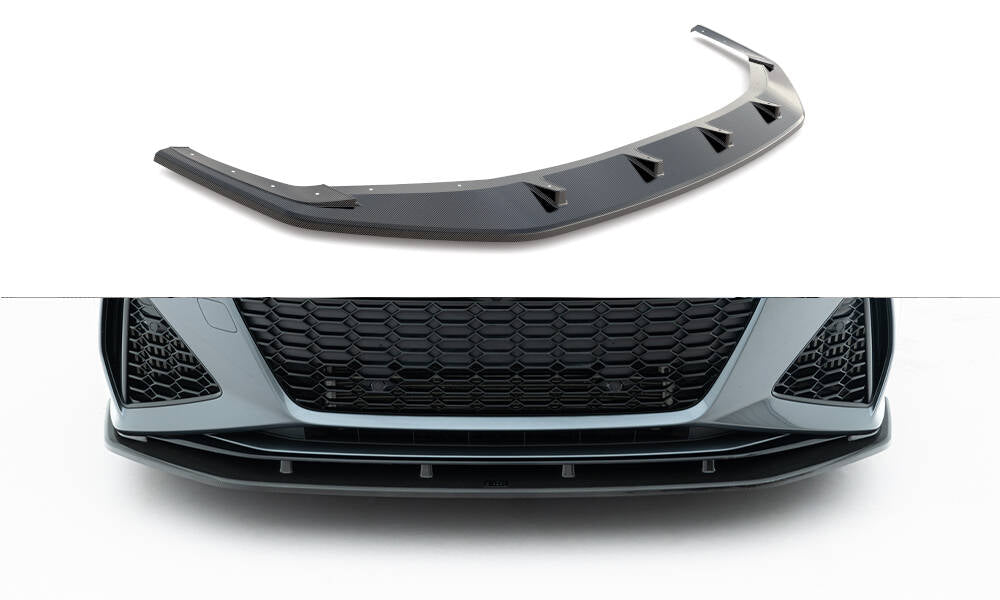 Prepreg carbon fiber front splitter audi rs6 c8 c8
