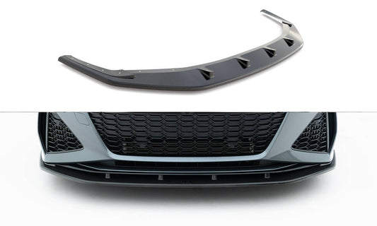 Prepreg carbon fiber front splitter audi rs6 c8 c8