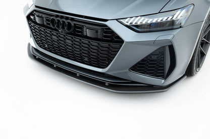 Prepreg carbon fiber front splitter audi rs6 c8 c8