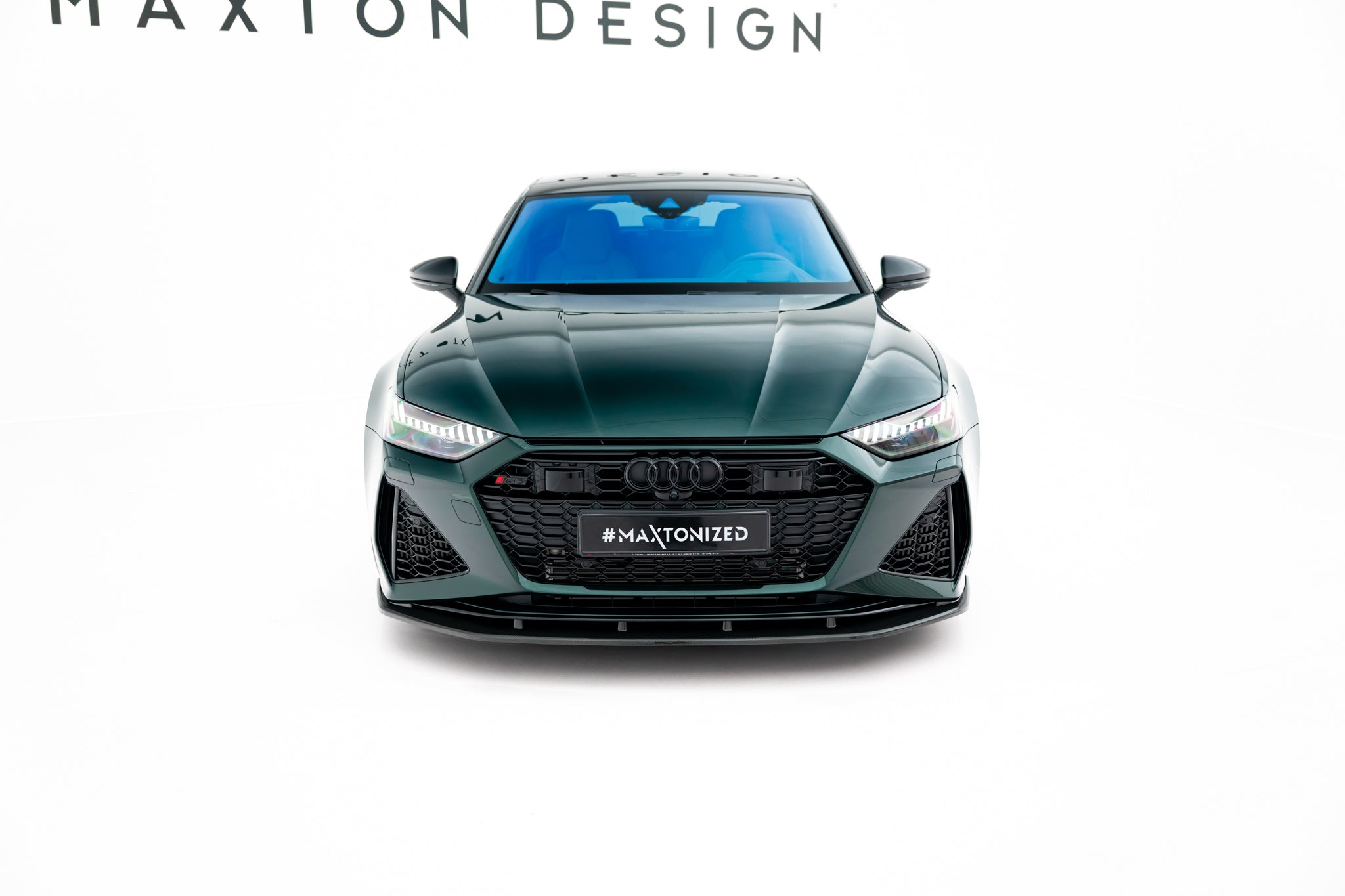 Prepreg carbon fiber front splitter audi rs7 c8