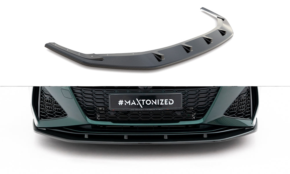 Prepreg carbon fiber front splitter audi rs7 c8