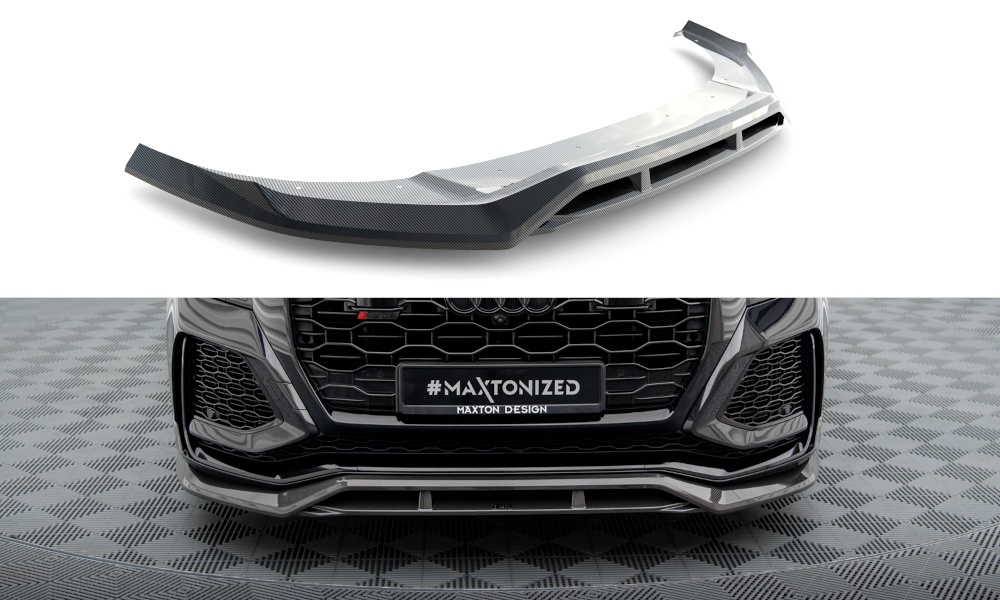 Prepreg carbon fiber front splitter audi rsq8 mk1