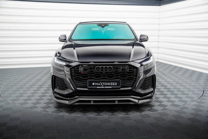 Prepreg carbon fiber front splitter audi rsq8 mk1