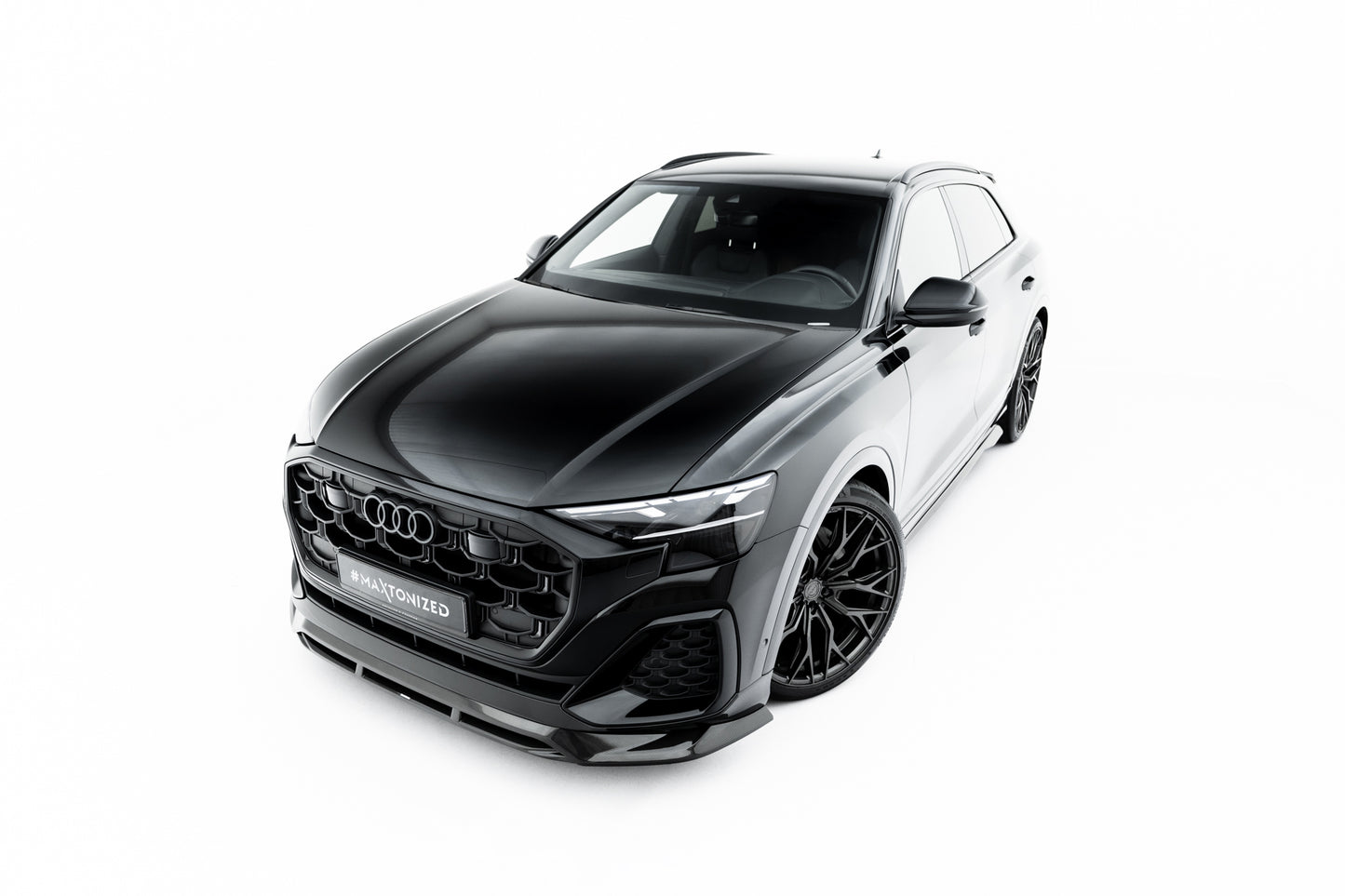 Prepreg carbon fiber front splitter audi sq8 / q8 s-line mk1 facelift