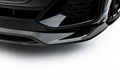 Prepreg carbon fiber front splitter audi sq8 / q8 s-line mk1 facelift