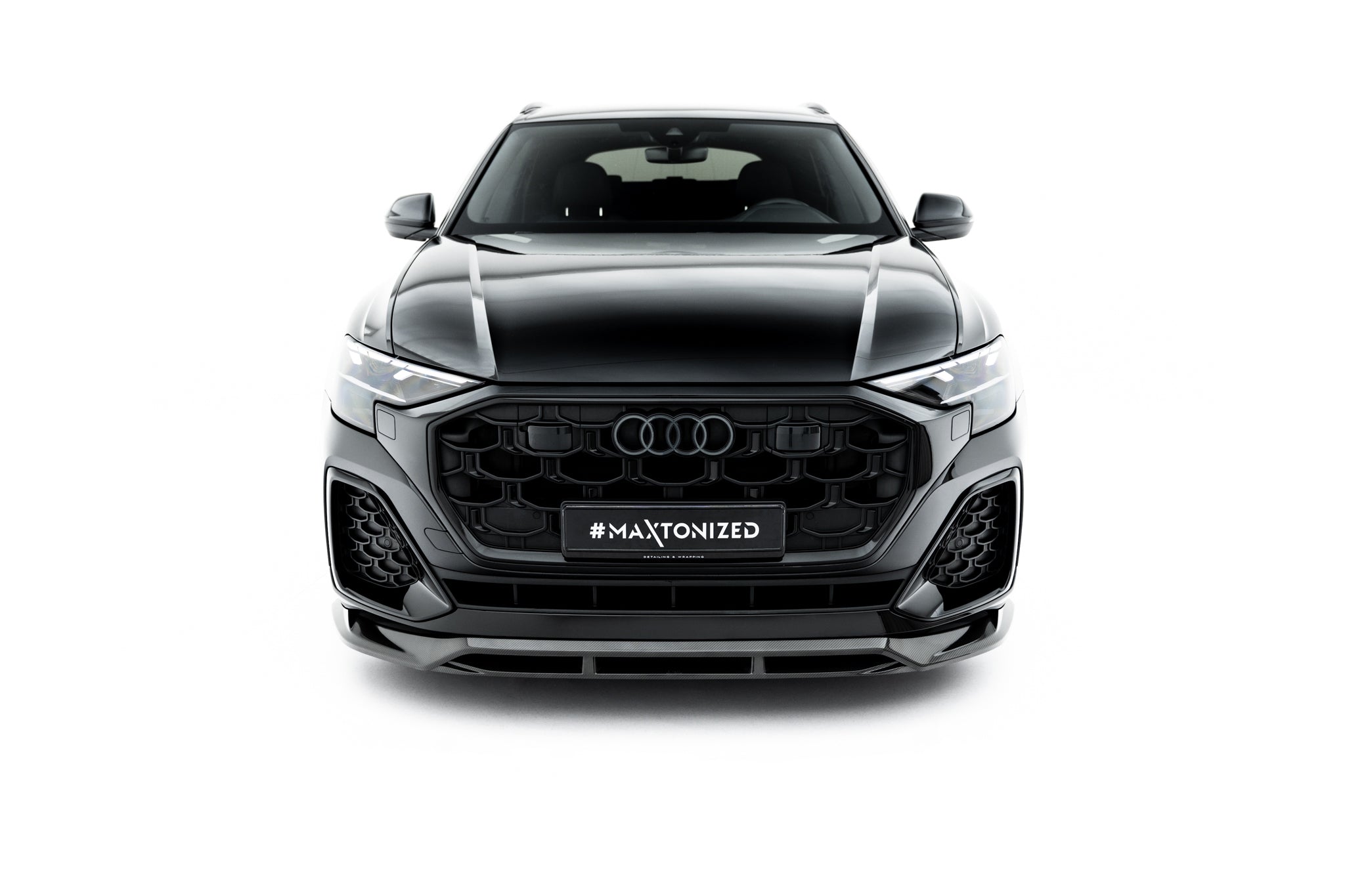 Prepreg kulfiber frontsplitter Audi SQ8 / Q8 S-Line MK1 Facelift