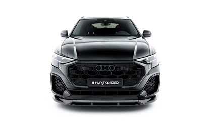 Prepreg carbon fiber front splitter audi sq8 / q8 s-line mk1 facelift
