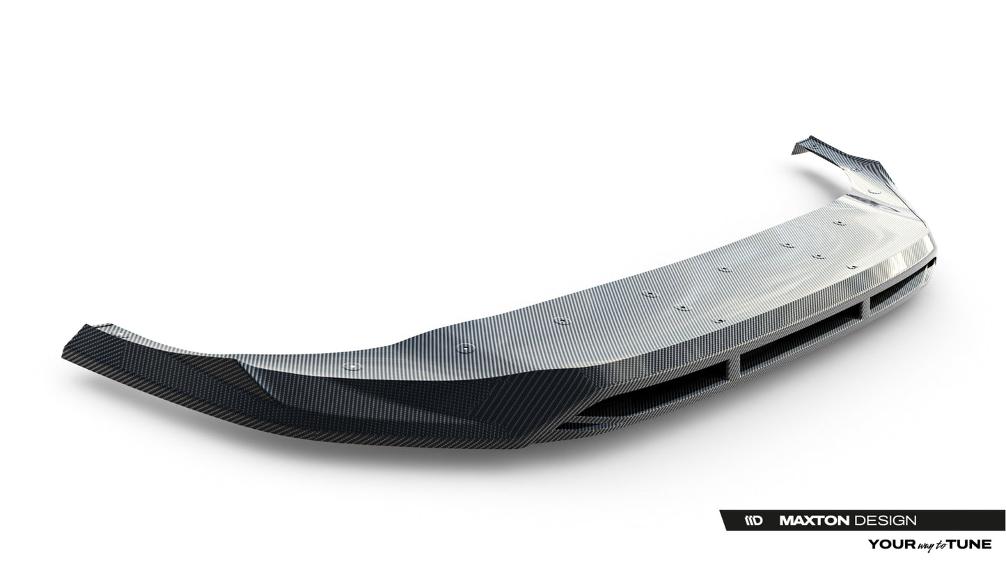 Prepreg carbon fiber front splitter audi sq8 / q8 s-line mk1 facelift