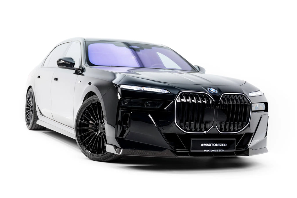 Prepreg carbon fiber front splitter bmw 7 m-pack / m760e / i7 m-pack g70