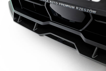 Prepreg carbon fiber front splitter bmw x5 m f95 facelift
