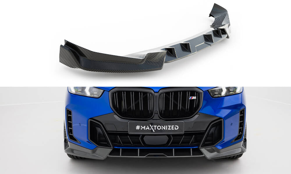 Prepreg carbon fiber front splitter bmw x5 m-pack g05 facelift