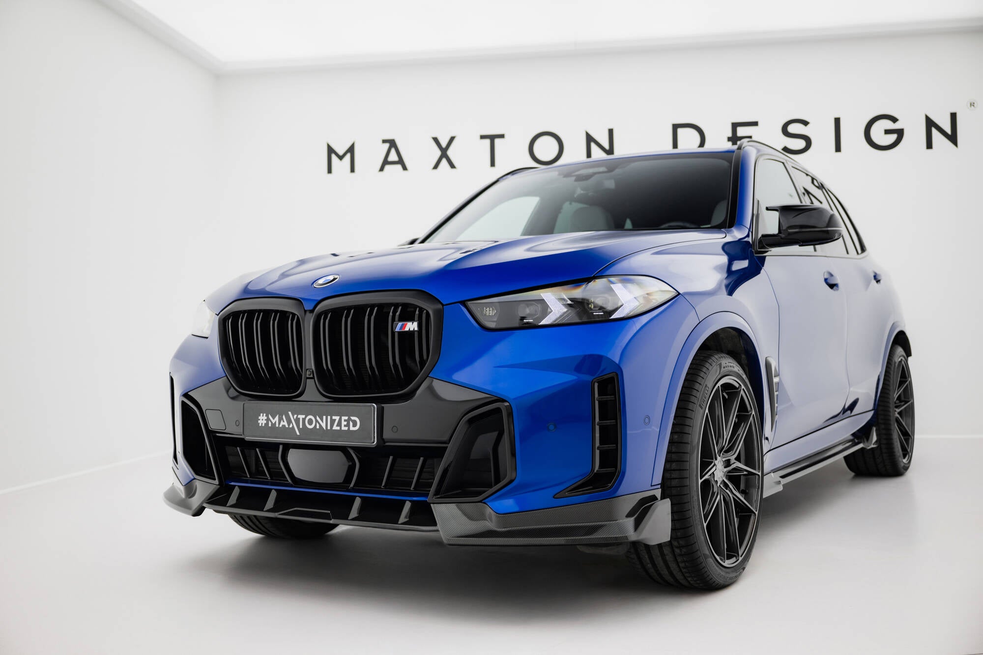 Prepreg carbon fiber front splitter bmw x5 m-pack g05 facelift