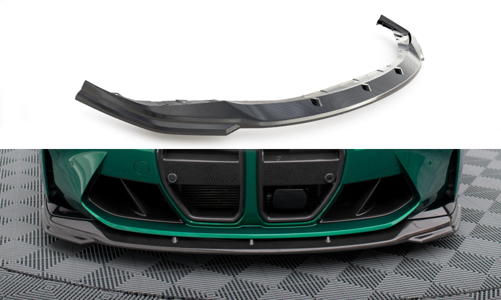 Prepreg carbon fiber front splitter v.2 bmw m3 sedan / touring g80 / g81