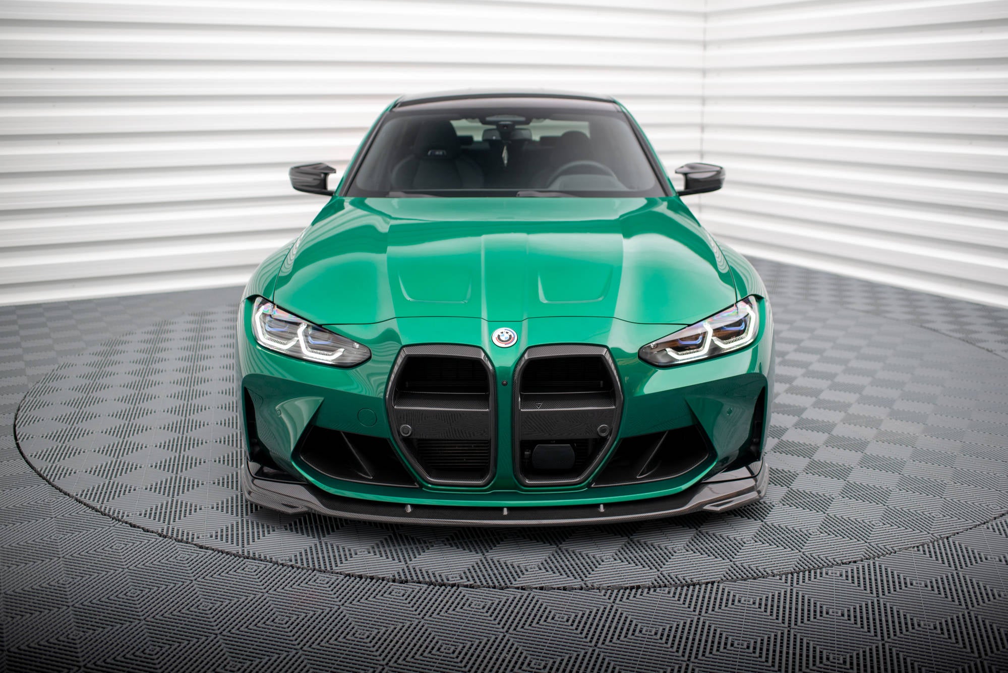 Prepreg carbon fiber front splitter v.2 bmw m3 sedan / touring g80 / g81