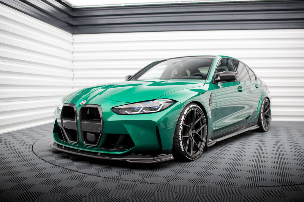 Prepreg carbon fiber front splitter v.2 bmw m3 sedan / touring g80 / g81