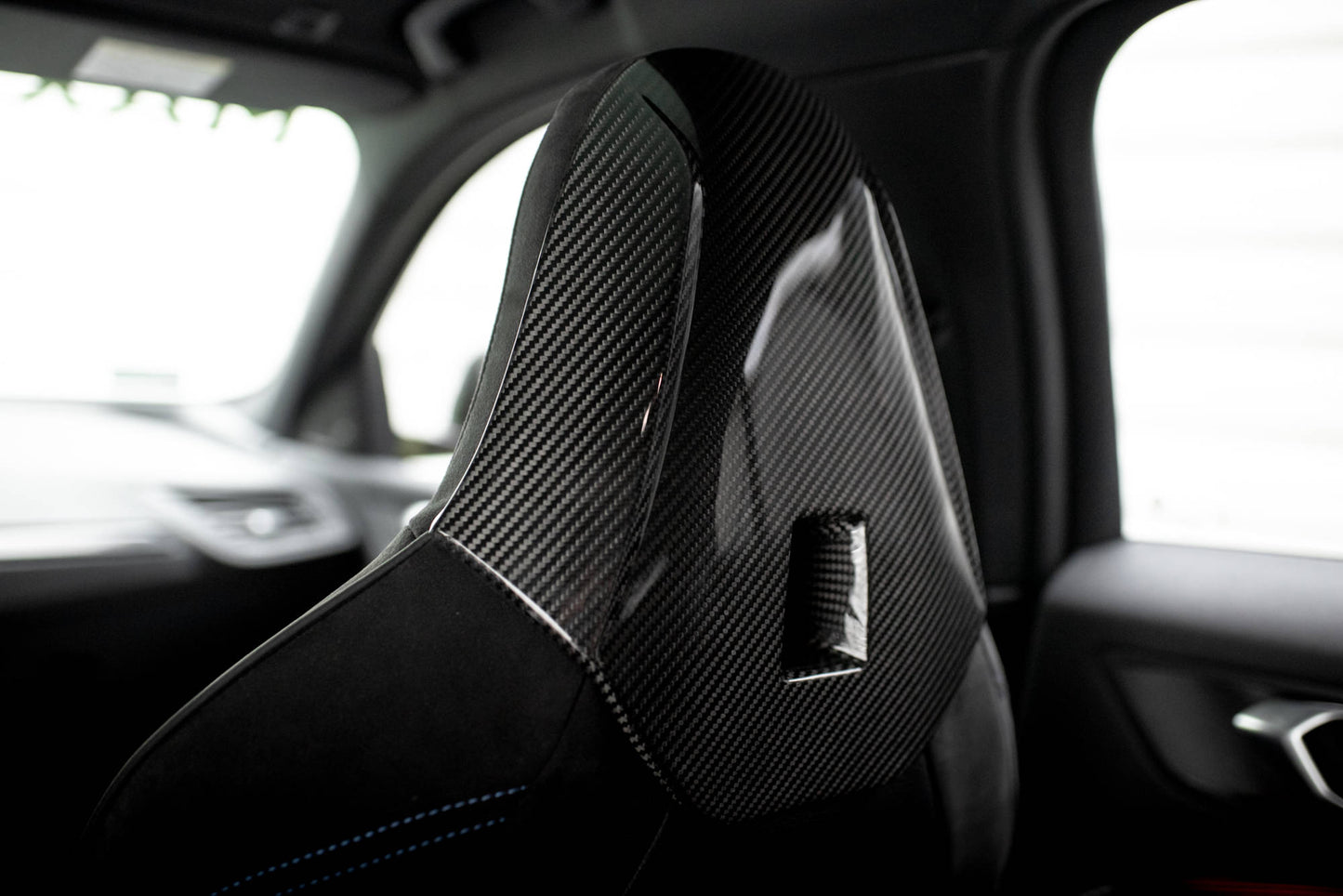 Prepreg carbon fiber headrests bmw 1 f40 m135i