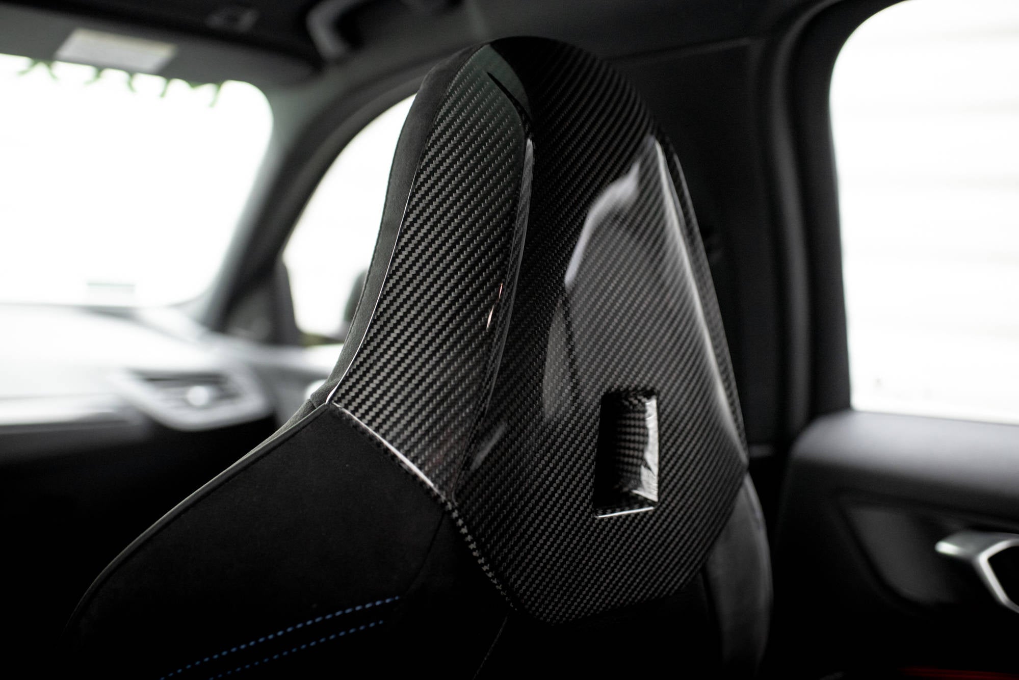 Prepreg carbon fiber headrests bmw 1 f40 m135i