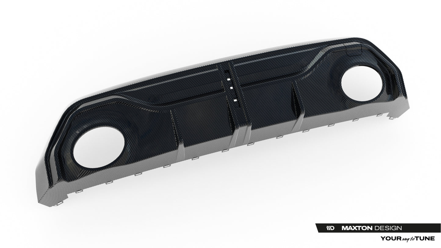 Prepreg carbon fiber rear diffuser audi rs3 sedan 8y facelift