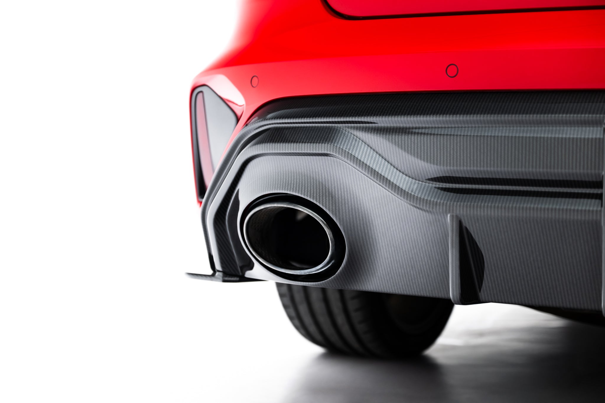 Prepreg carbon fiber rear diffuser audi rs3 sedan 8y facelift
