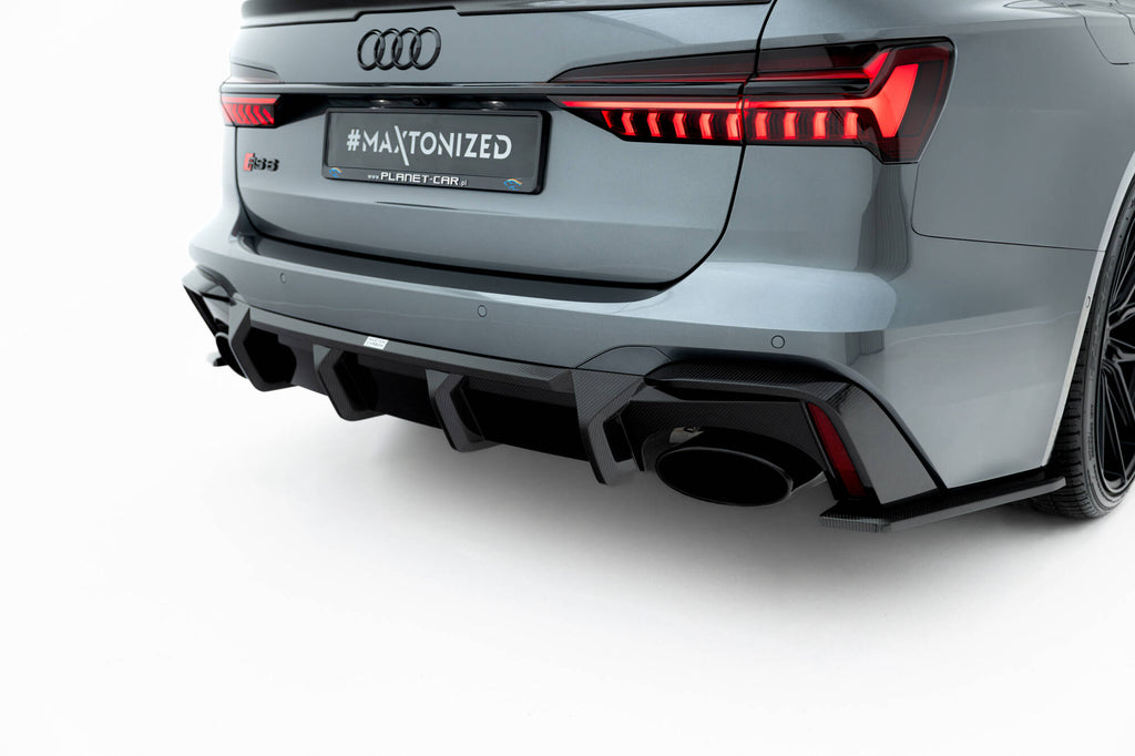 Prepreg -hiilikuidun takaosan diffuusi Audi RS6 C8 (versio ilman hinauspalkkia)