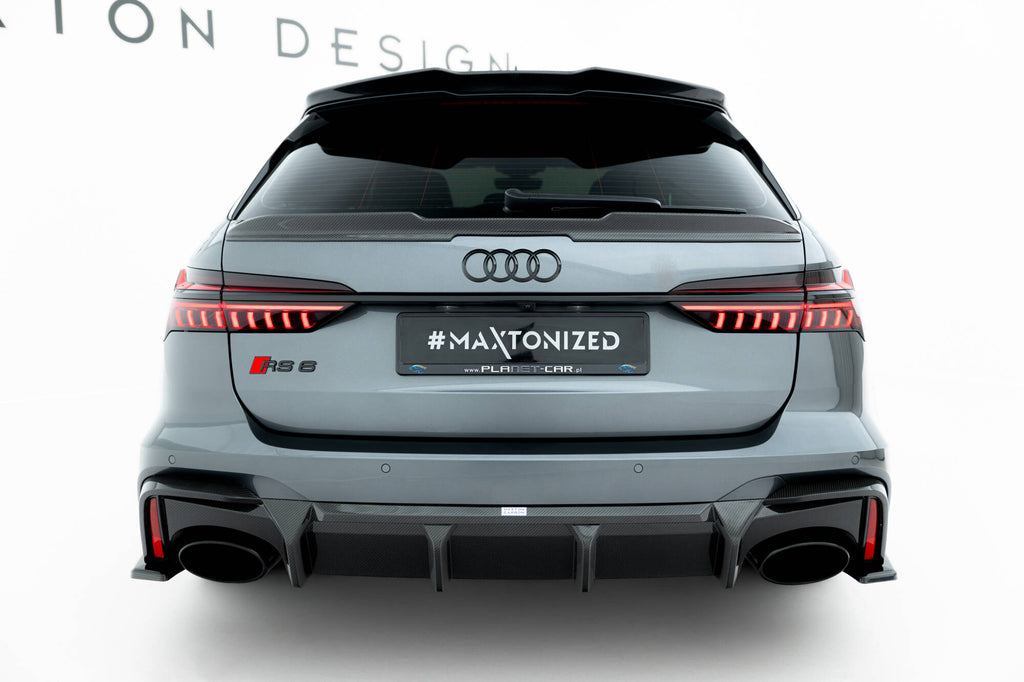 Prepreg -hiilikuidun takaosan diffuusi Audi RS6 C8 (versio ilman hinauspalkkia)