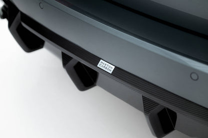 Prepreg carbon fiber rear diffuser audi rs6 c8 (version without towbar)