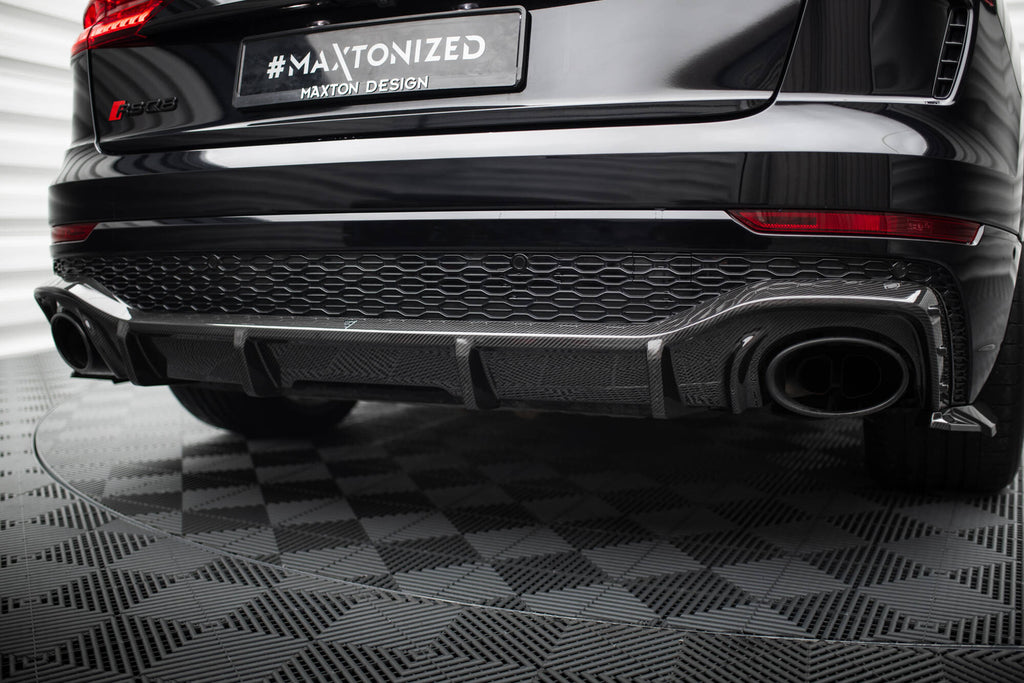 Prepreg carbon fiber rear diffuser audi rsq8 mk1