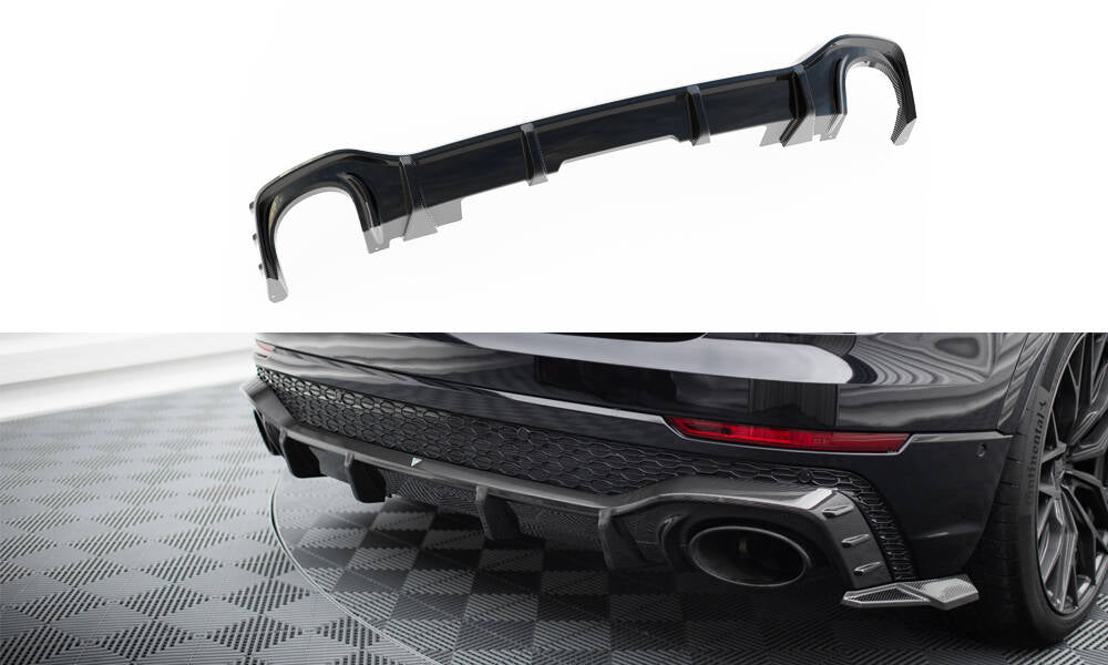 Prepreg carbon fiber rear diffuser audi rsq8 mk1