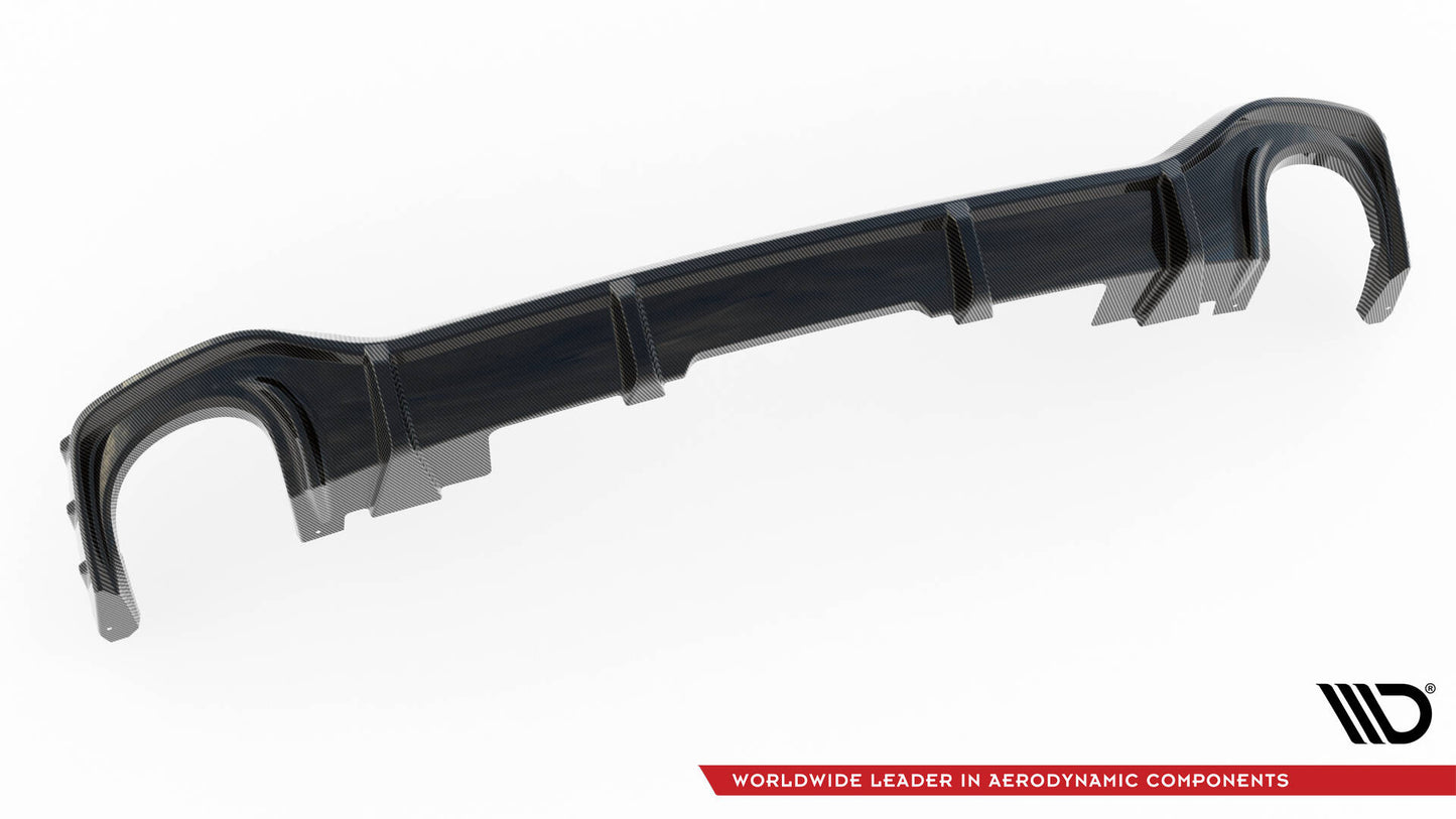 Prepreg carbon fiber rear diffuser audi rsq8 mk1