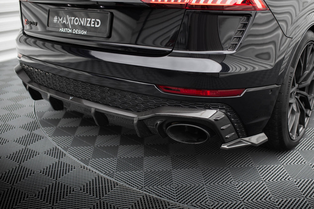 Prepreg carbon fiber rear diffuser audi rsq8 mk1