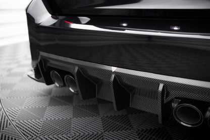 Prepreg carbon fiber rear diffuser bmw m2 g87