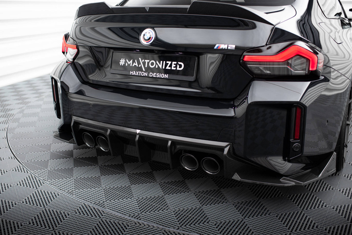 Prepreg carbon fiber rear diffuser bmw m2 g87