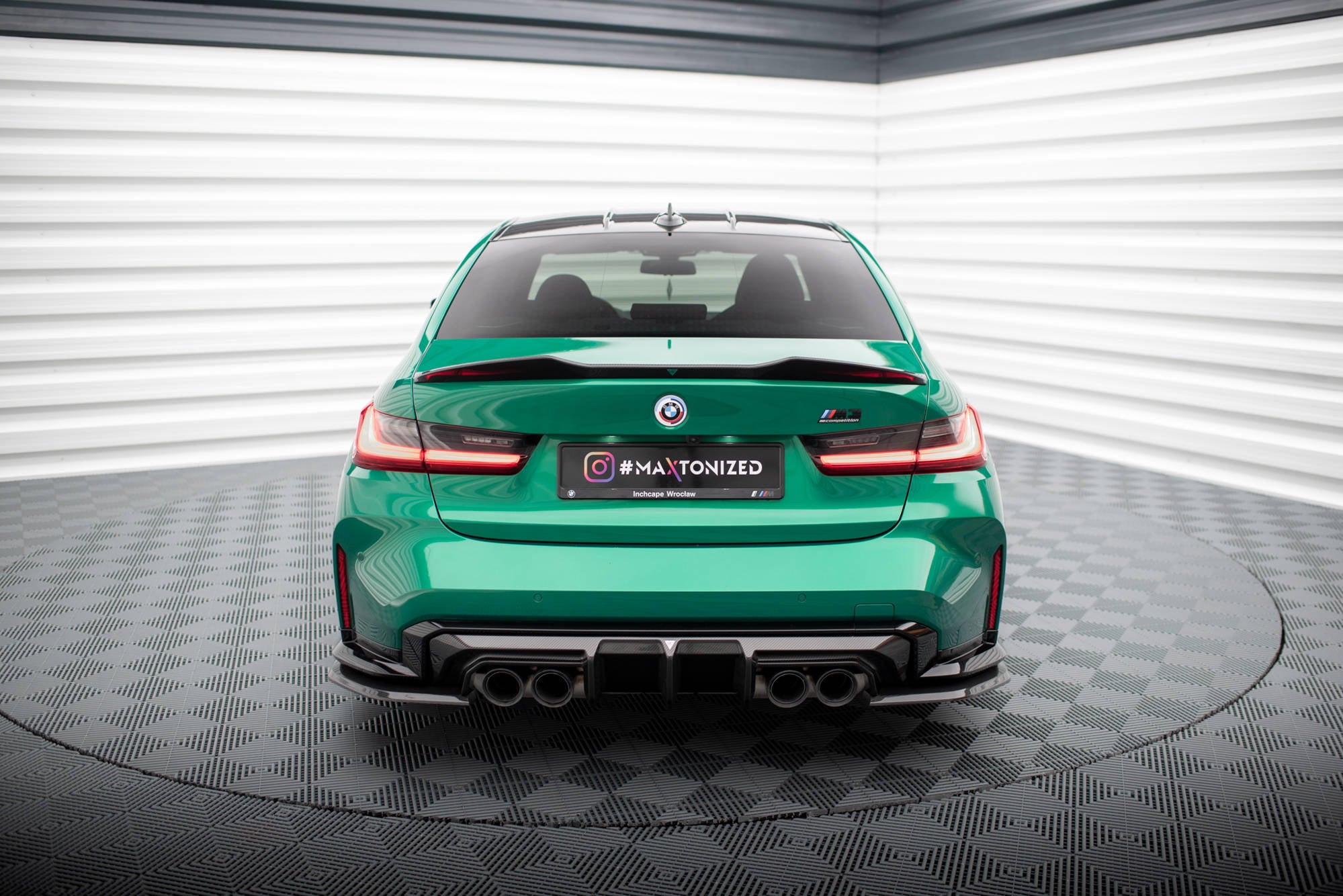 Prepreg carbon fiber rear diffuser bmw m3 sedan / touring g80 / g81