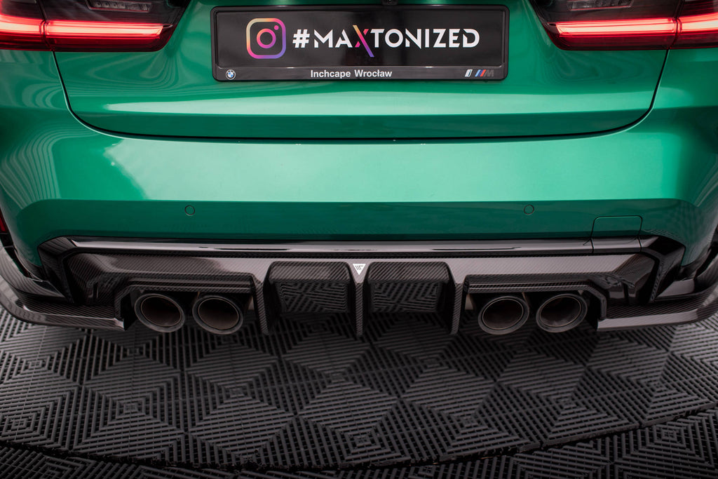 Prepreg carbon fiber rear diffuser bmw m3 sedan / touring g80 / g81