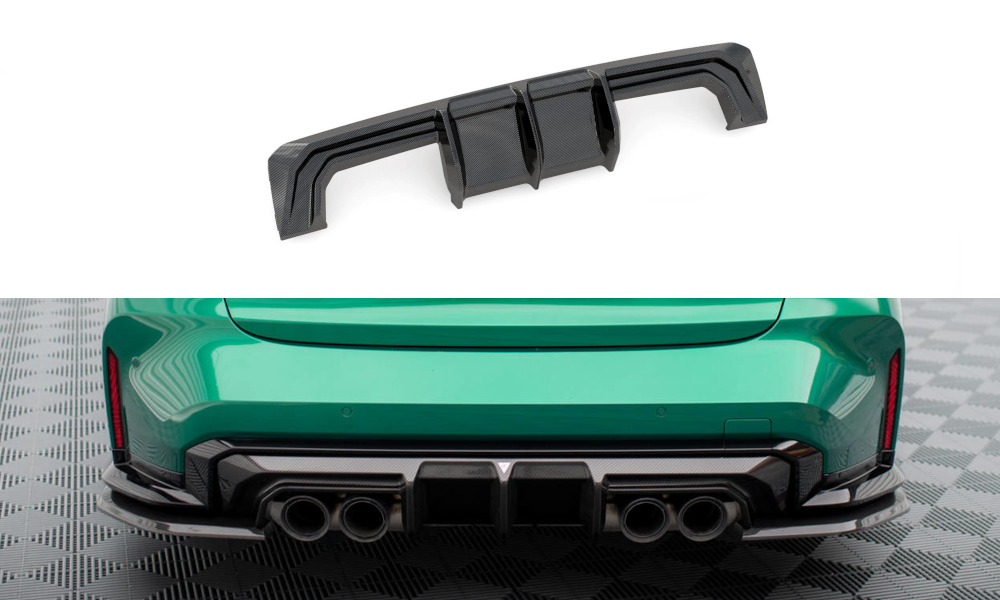 Prepreg carbon fiber rear diffuser bmw m3 sedan / touring g80 / g81