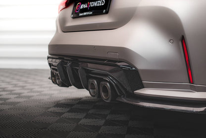 Prepreg carbon fiber rear diffuser bmw m4 g82