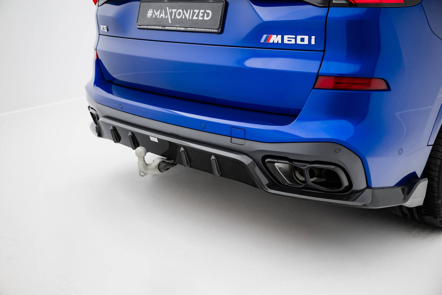 Prepreg carbon fiber rear diffuser bmw x5 m-pack g05 facelift