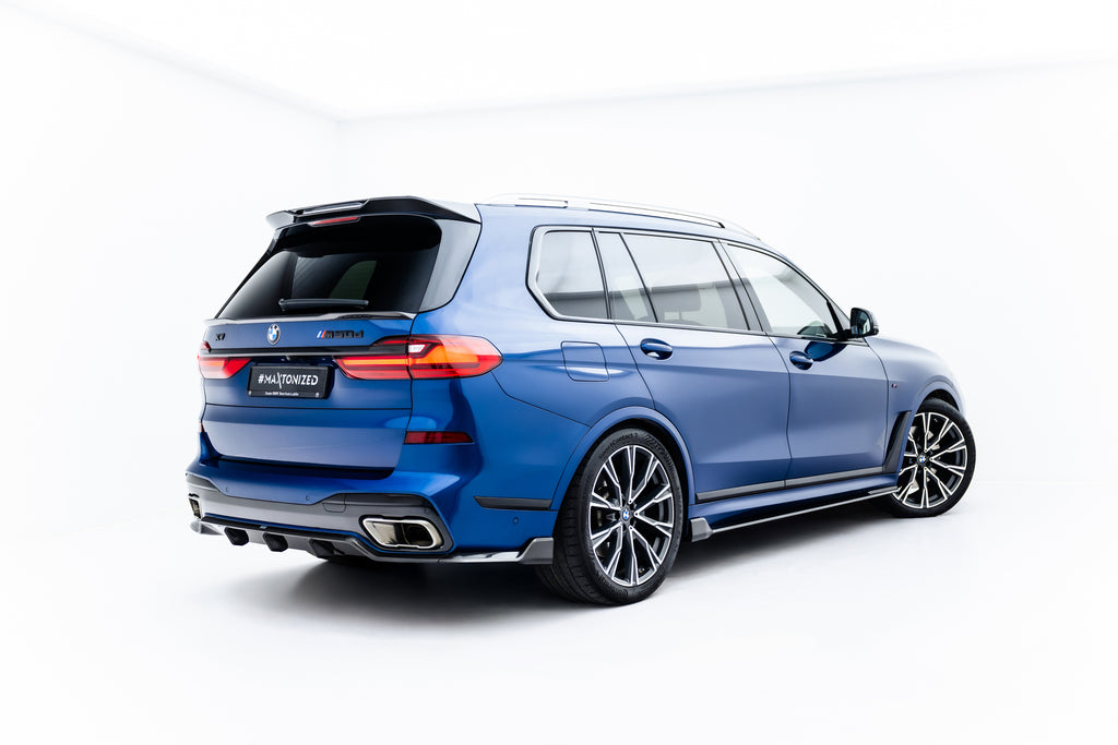 Prepreg-hiilikuituinen takadiffuusori bmw x7 m-pack g07 / g07 facelift (vetokoukulla varustettu versio)