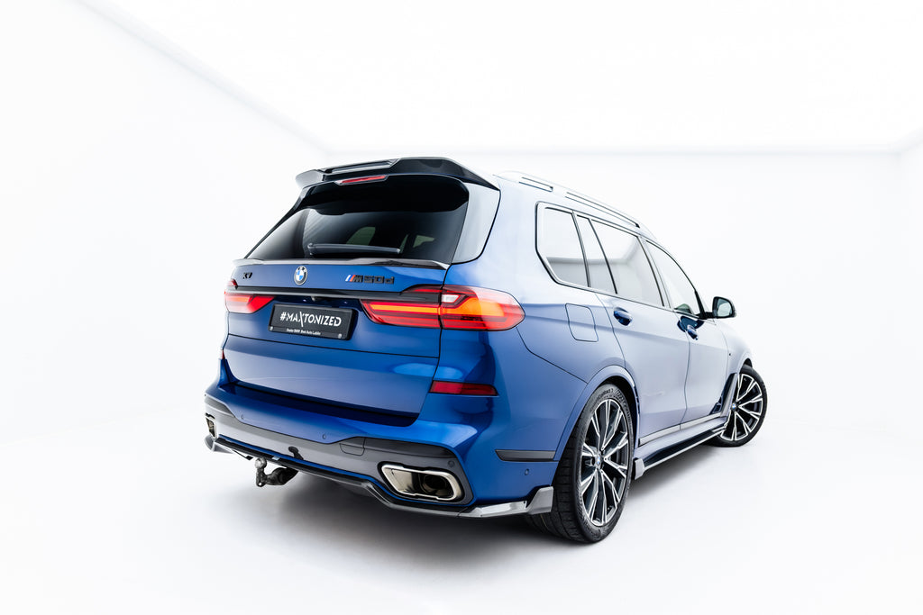Prepreg-hiilikuituinen takadiffuusori bmw x7 m-pack g07 / g07 facelift (vetokoukulla varustettu versio)