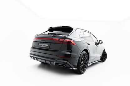 Prepreg carbon fiber rear side splitters audi q8 s-line mk1 facelift