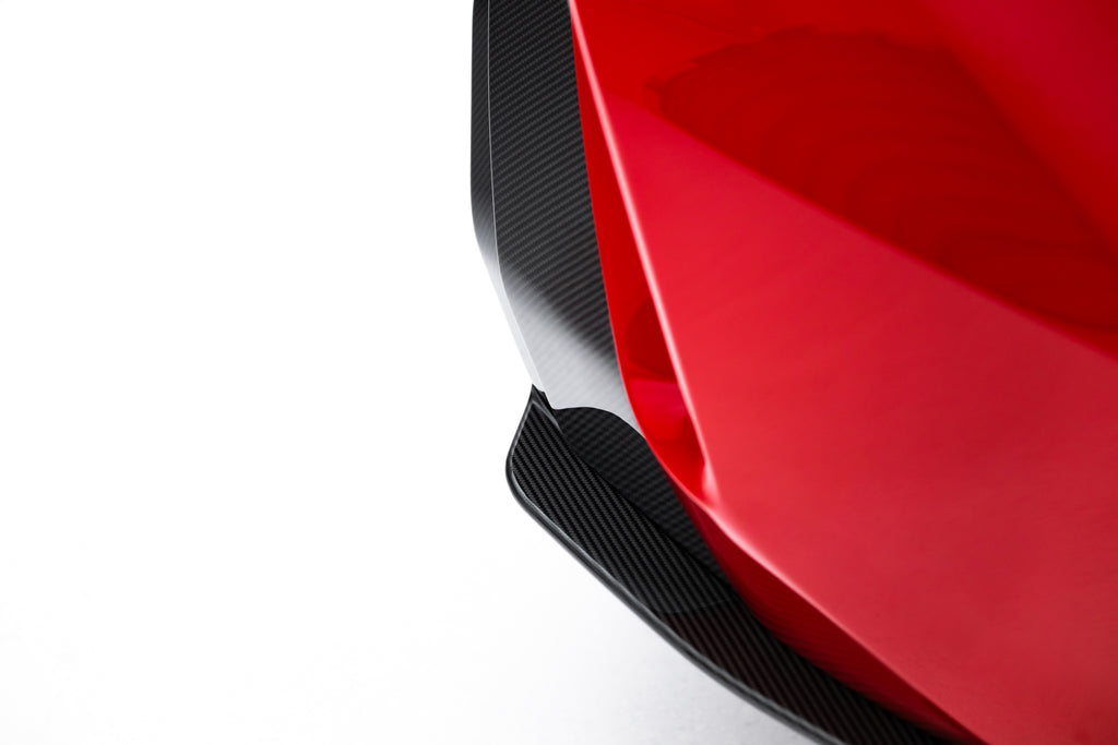 Prepreg carbon fiber rear side splitters audi rs3 sedan 8y facelift