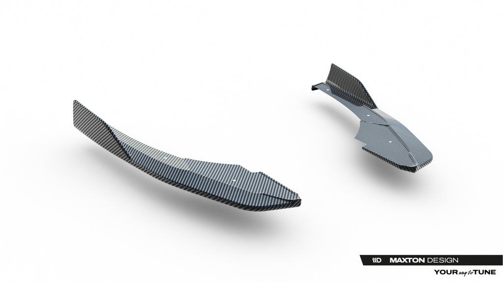 Prepreg carbon fiber rear side splitters audi rs3 sedan 8y facelift