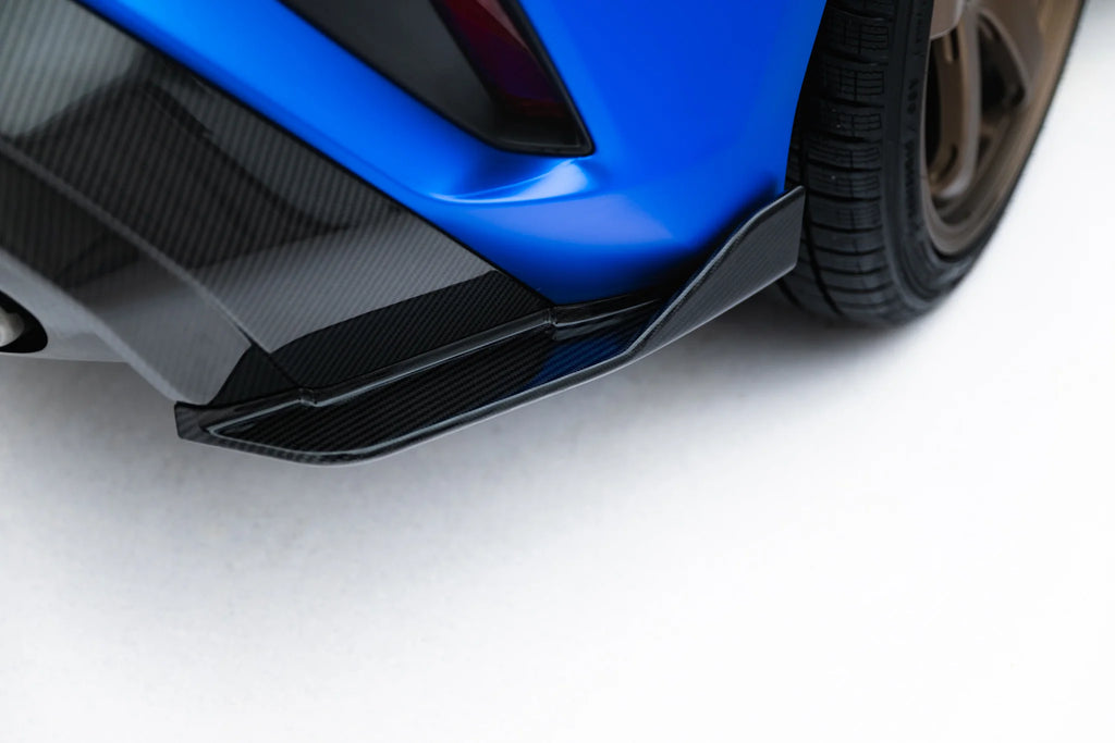 Prepreg carbon fiber rear side splitters audi rs3 sportback 8y facelift