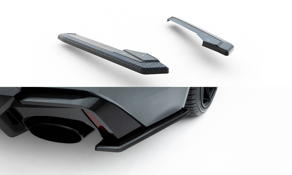 Prepreg carbon fiber rear side splitters audi rs6 c8