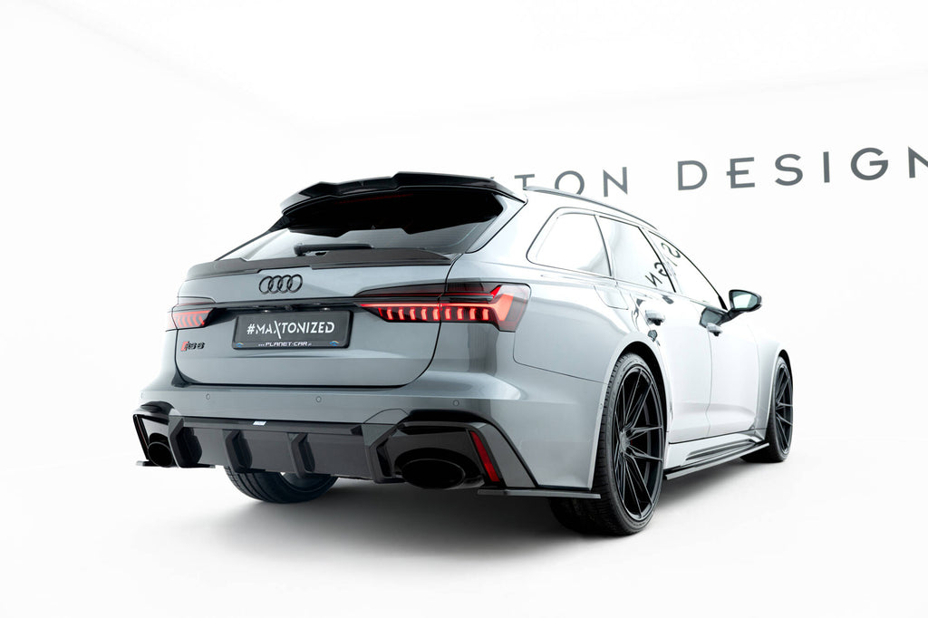 Prepreg carbon fiber rear side splitters audi rs6 c8