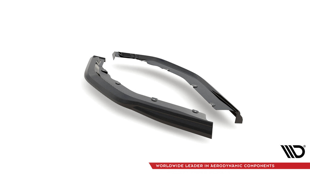 Prepreg carbon fiber rear side splitters bmw m3 sedan / touring g80 / g81