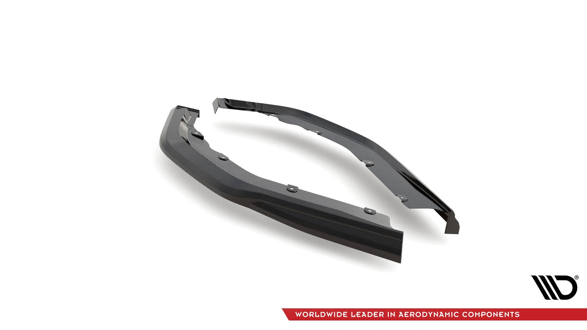 Prepreg carbon fiber rear side splitters bmw m3 sedan / touring g80 / g81