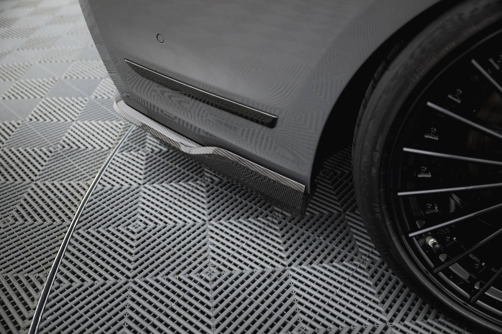 Prepreg carbon fiber rear splitter bmw 7 m-pack g11 / g12 facelift